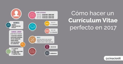 Guía de como hacer un buen Curriculum Vitae en 2017 | TIC & Educación | Scoop.it