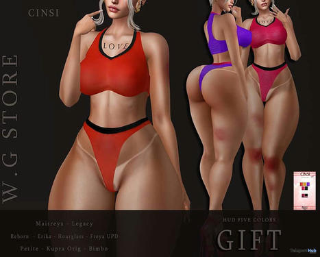 Cinsi Set February 2023 Group Gift by W.G STORE | Teleport Hub - Second Life Freebies | Second Life Freebies | Scoop.it