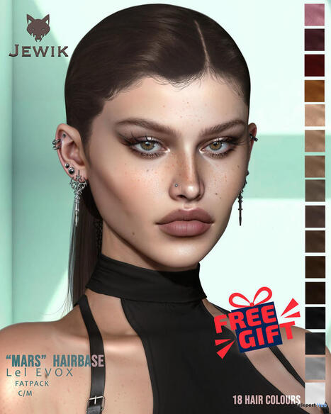 Mars Hairbase Fatpack For Lelutka EvoX 1L Promo Gift by Jewik | Teleport Hub - Second Life Deals | Second Life Freebies | Scoop.it