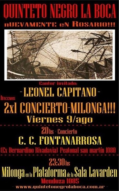 Quinteto Negro La Boca en Rosario | Mundo Tanguero | Scoop.it