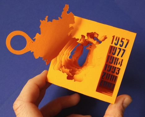 3D Paper Model of Shrinking Aral Sea | Journalisme graphique | Scoop.it