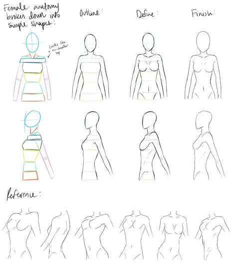 Female anatomy Reference by DeviantTear on deviantART | Drawing References and Resources | Scoop.it