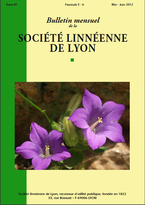 Bulletin de la Société Linnéenne de Lyon | Variétés entomologiques | Scoop.it