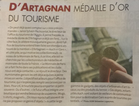 D'Artagnan, médaille d'or du tourisme | Professionnels du tourisme du Grand Auch Cœur de Gascogne | Scoop.it