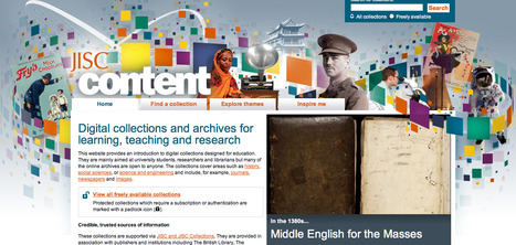 Digital collections and archives for learning, teaching and research | JISC Content | Digital Delights | Scoop.it