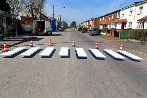 Feu vert à l'expérimentation de passages pour piétons en 3D | Une semaine d'actu - Newsletter de veille de l'AURH | Scoop.it