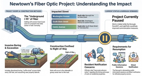 Fiber Optic Installation Project in Newtown Borough Links Data Centers | Newtown News of Interest | Scoop.it