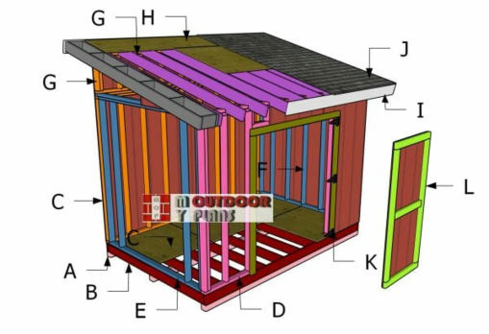 Building a 8×12 Lean to Small Shed | MyOutdoorPlans | Garden Plans | Scoop.it