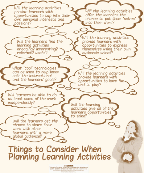 Questions to Ask Oneself While Designing Learning Activities | Eclectic Technology | Scoop.it