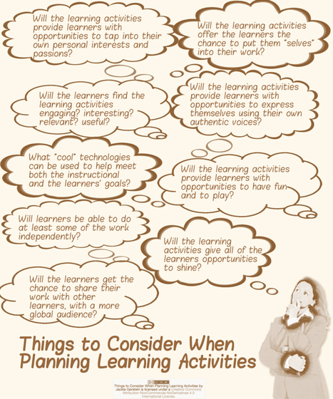 Questions to Ask Oneself While Designing Learning Activities | Design | Learning To Learn | 21st Century Learning and Teaching | Scoop.it