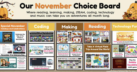 The Library Voice: It's Here, Friends...Our November Choice Board Filled With Reading, Learning, Making, Coding, Technology and Fun! - @shannonmiller | Learning is always creative | Scoop.it