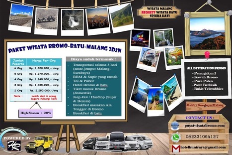 Paket Wisata Bromo Batu Malang 3d2n Pusat Wis