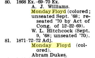 The Strangest Names In American Political History : Monday Floyd (ca. 1803--?) | Name News | Scoop.it
