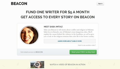 Rémunérez directement votre journaliste favori sur Beacon | Les médias face à leur destin | Scoop.it