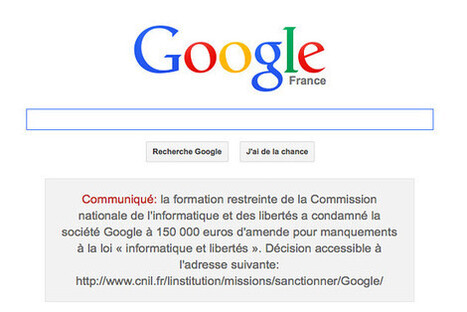 Google Submits to French Law, Posts Court Ordered Privacy Warning - Tech News Plus | Comparative Law tips and tricks (esp. French law for non french-speaking patrons) - Legal translation tools | Scoop.it