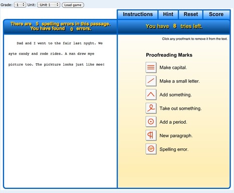 Interactive Proofreading Practice | EFL Interactive Games and Quizzes | Scoop.it