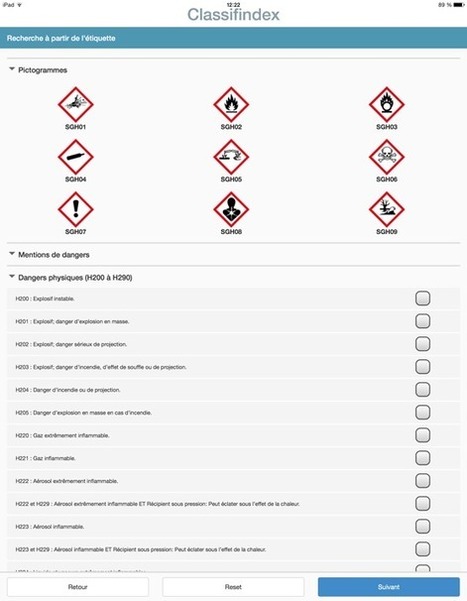 Appli Classifindex | Prévention du risque chimique | Prévention du risque chimique | Scoop.it