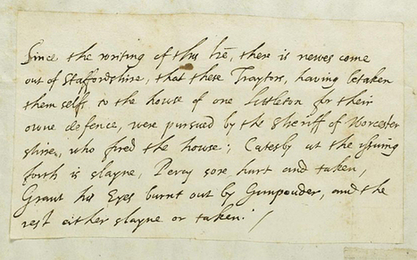 First report of Gunpowder Plot to be auctioned | Year 8: Tudors; French Revolution; Empire & Slavery | Scoop.it