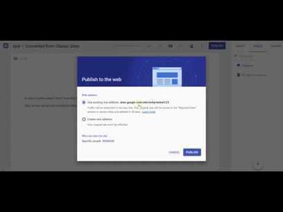 How to Convert Old Google Sites to New Google Sites | TIC & Educación | Scoop.it