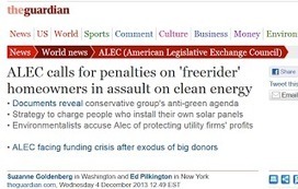 ALEC, Big Energy Team up to maintain monoploy, fight Consumers Solar Energy Independence | Democurmudgeon.com | @The Convergence of ICT, the Environment, Climate Change, EV and HEV Transportation & Distributed Renewable Energy | Scoop.it
