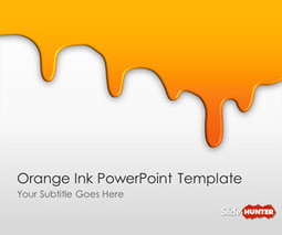 Free Orange Ink PowerPoint Template | Free Business PowerPoint Templates | Scoop.it