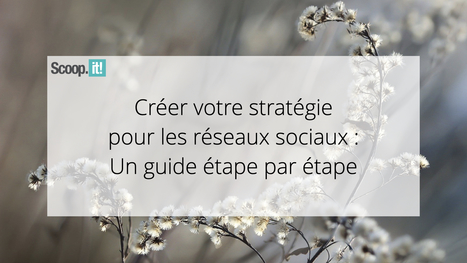 Créer votre stratégie pour les réseaux sociaux : un guide étape par étape | Community Management | Scoop.it