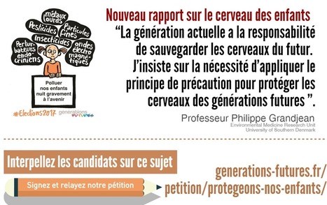 Menace sur le cerveau des enfants: agir pour les protéger des produits chimiques qui menacent le développement cérébral | GREENEYES | Scoop.it