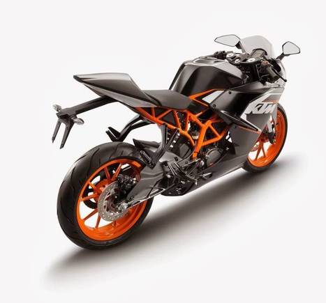 Rear 3-quarter view of KTM RC125 | Maxabout Motorcycles | Scoop.it