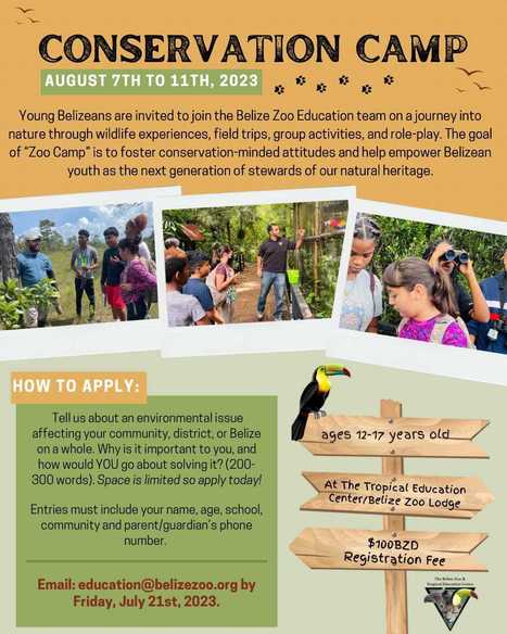 Belize Zoo Summer Conservation Camp 2023 | Cayo Scoop!  The Ecology of Cayo Culture | Scoop.it