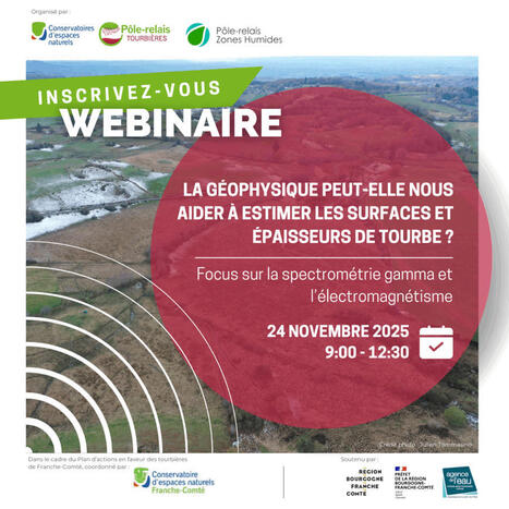 Webinaire : La géophysique peut-elle nous aider à estimer les surfaces et épaisseurs de tourbe ? | Biodiversité | Scoop.it