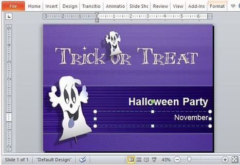 Trick or Treat PowerPoint Template for Halloween Presentations | PowerPoint presentations and PPT templates | Scoop.it