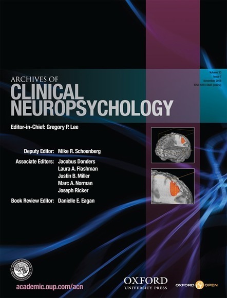Neuropsychological And Psychopathological Profile Of Anti-Nmdar Encephalitis: A Possible Pathophysiological Model For Pediatric Neuropsychiatric Disorders | Archives of Clinical Neuropsychology | O... | AntiNMDA | Scoop.it