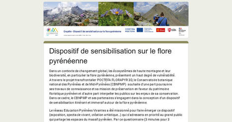 Dispositif de sensibilisation sur la flore pyrénéenne | Vallées d'Aure & Louron - Pyrénées | Scoop.it