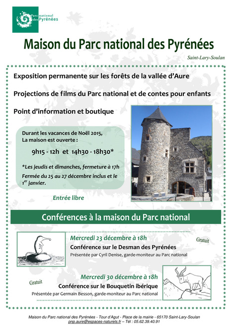 Saint-Lary : conférence sur le Bouquetin Ibérique le 30 décembre | Vallées d'Aure & Louron - Pyrénées | Scoop.it
