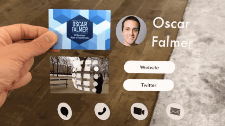 This AR business card is way cooler than your flimsy card | #AugmentedReality | La "Réalité Augmentée" (Augmented Reality [AR]) | Scoop.it