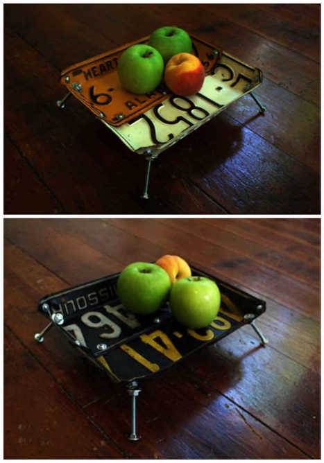 License Plates Upcycled Into Bowls | 1001 Recycling Ideas ! | Scoop.it