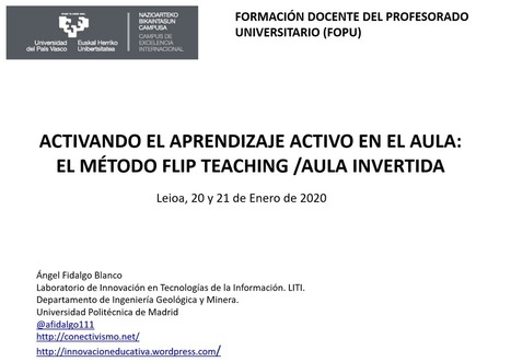 Activando el aprendizaje activo en el aula: el m&eacute;todo Flip Teaching /Aula Invertida &ndash; | Educaci&oacute;n, TIC y ecolog&iacute;a | Scoop.it
