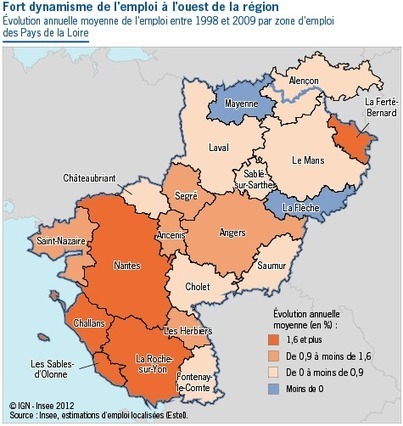 Emploi et ch&ocirc;mage dans les zones d'emploi des Pays de la Loire - Insee Pays de la Loire | Agriculture en Pays de la Loire | Scoop.it