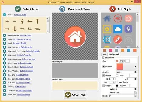 Iconion: software gratis con el que cualquiera puede crear bellos iconos | TIC & Educación | Scoop.it