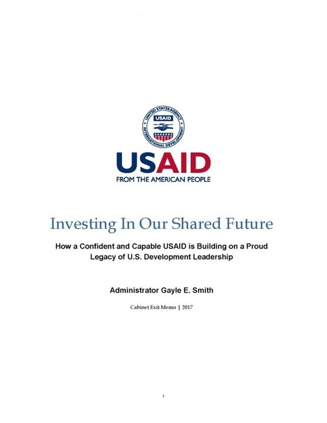 USAID Administrator Sends Exit Memo to President Obama | L'ECHO DEMETER | Scoop.it