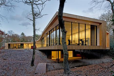 Maison bois contemporaine à l'architecture panoramique au cœur d'une forêt hollandaise | Maison ossature bois écologique | Scoop.it