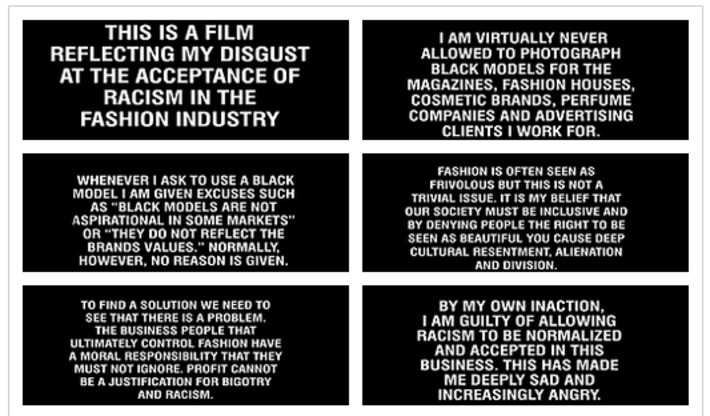 This Is A Film Reflecting My Disgust  At The Acceptance Of Racism In The Fashion Industry | Herstory | Scoop.it