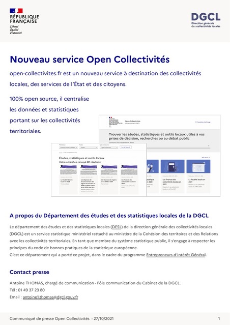 Nouveau service Open Collectivité | Veille juridique du CDG13 | Scoop.it