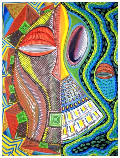 Superbe peinture acrylique par © Francis Moreeuw | World Arts | Scoop.it