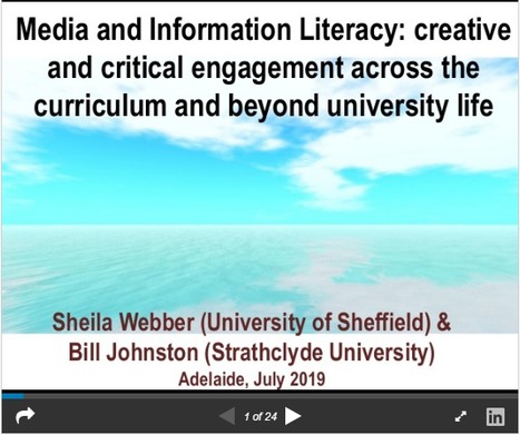 Media and Information Literacy: creative and critical engagement across the curriculum and beyond #RBE2019 | Information Literacy Weblog: Slides | Education 2.0 & 3.0 | Scoop.it