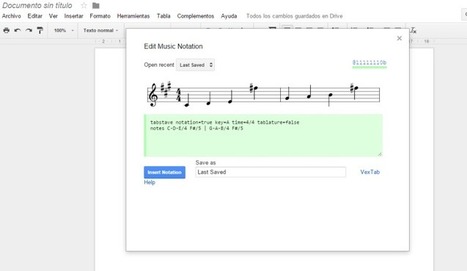 C&oacute;mo escribir m&uacute;sica con Google Docs | TIC & Educaci&oacute;n | Scoop.it