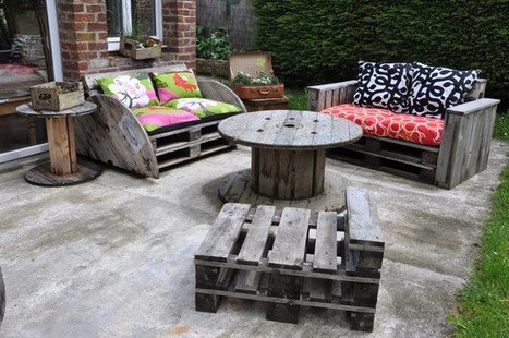 Le Salon de jardin de la seconde vie #DIY #idée #Déco | DIY Palettes | Scoop.it