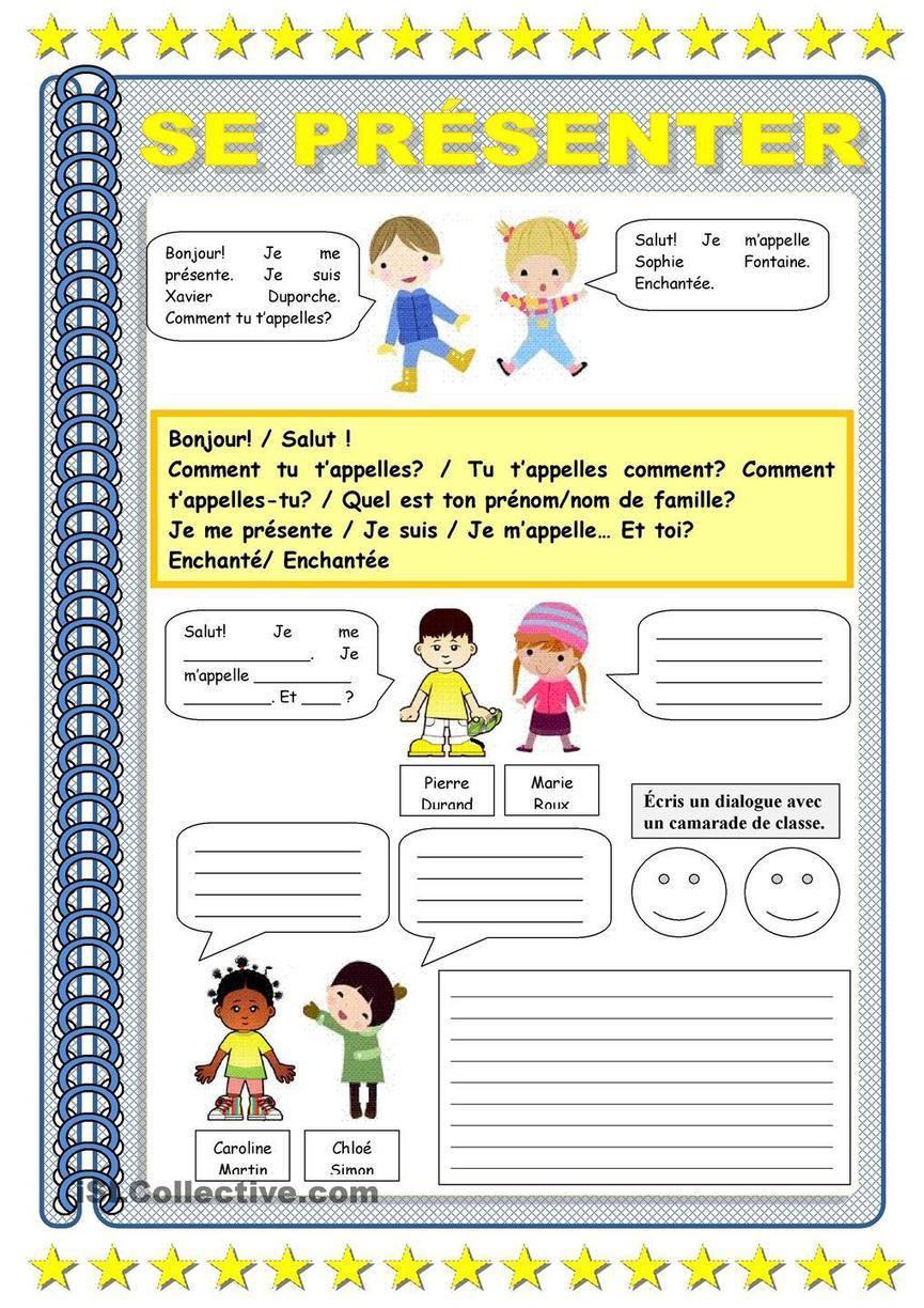 évaluation Anglais Cm1 Se Présenter Pdf Se présenter | PASSION FLE | Scoop.it
