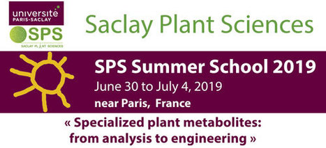 Specialized plant metabolites: from analysis to engineering  SPS Summer School, June 30 – July 4, 2019 – Versailles and Orsay (France)  | Life Sciences Université Paris-Saclay | Scoop.it