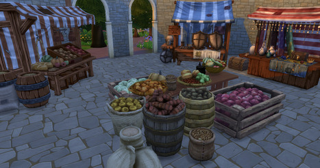 TS4 Download: Medieval Market << Sims in the woods | Les Sims | Scoop.it